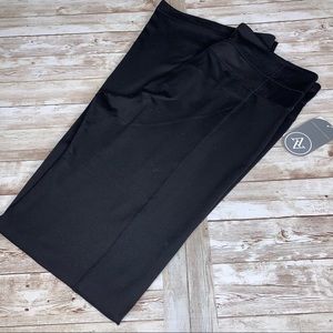 New Adrienne Vittadini black reversible leggings L